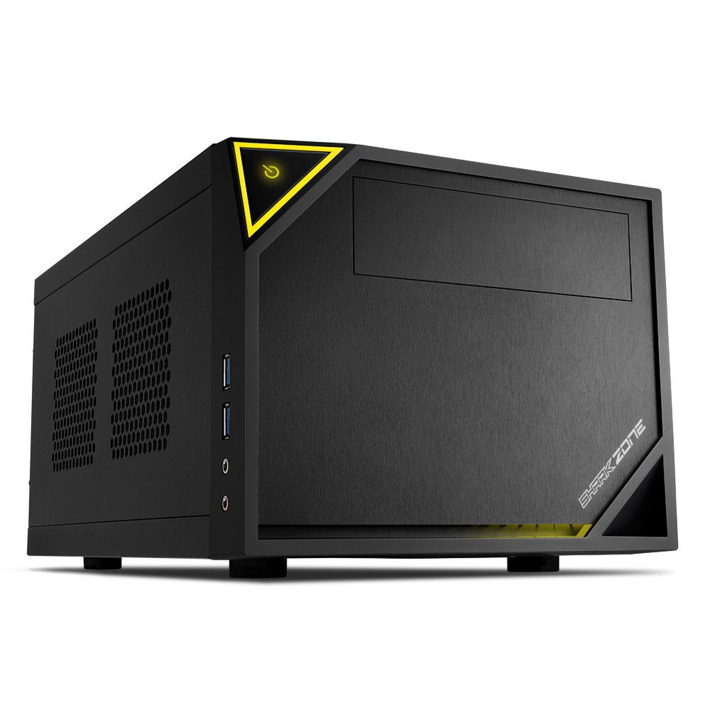 Sharkoon Shark Zone C10 | Mini-ITX Case | Zwart/Geel - Matmuis